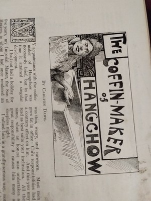 Sk264 Ephemera 1897 Artikel Der Sargmacher von Hangchow Carlton Dawe