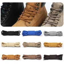 Round Shoe Laces 4mm Shoelaces Colour Trainer Boot Football Running 12 Colours