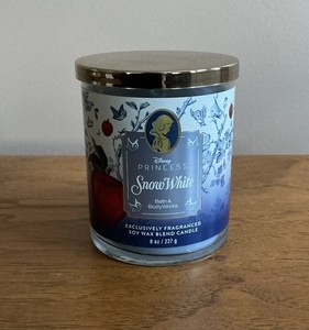 Bath & Body Works DISNEY PRINCESS SNOW WHITE Single Wick Candle 8 oz NEW