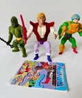 Vintage MOTU Lot 3, Prince Adam, Moss-Man, Man at Arms, MINTY Complete