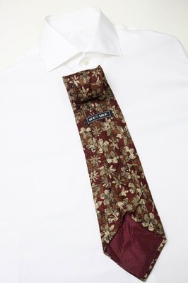UNBRANDED Tie Herren One Size Multicolor Floral Pointed Classic Tied 100% Silk