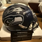 SAM DARNOLD AUTOGRAPHED SEATTLE SEAHAWKS “Emerald City” MINI HELMET - FANATICS