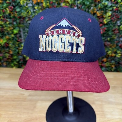 Denver Nuggets NBA Logo Hat Cap New Era DuPont Visor Pro Model Snapback USA VTG