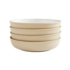 Portmeirion Minerals 8.7-Inch Low Serving Bowl, Moonstone (Set of 4)