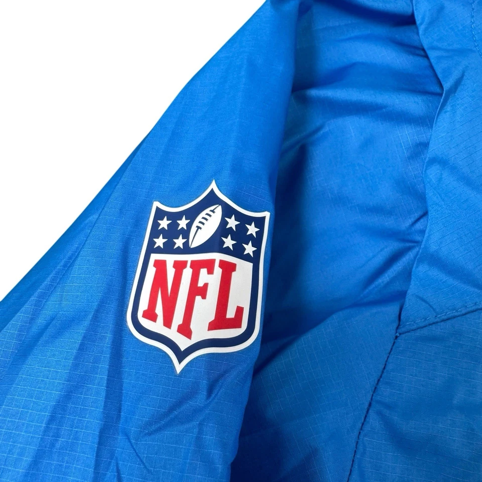 Cortavientos con capucha Nike NFL On-Field Los Angeles Chargers emitido por el equipo 1/4 cremallera 2X Foto 4 de 4