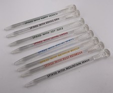 Vintage Set of 8 Nail Spike Swizzle Sticks / Cocktail Stirrers
