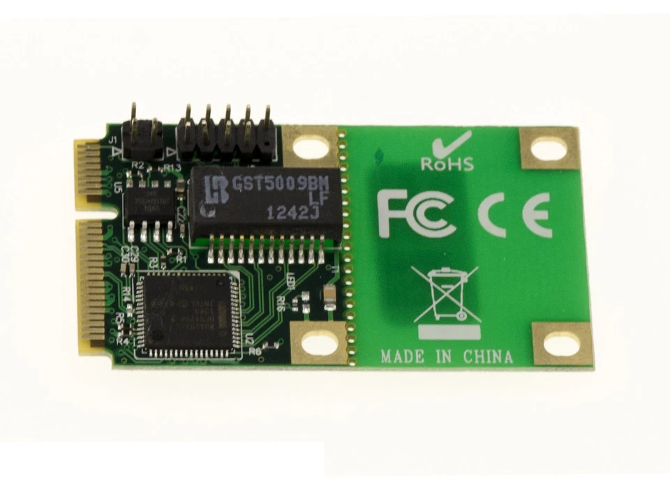 Scheda MiniPCIe - GIGABIT LAN ETHERNET - CHIPSET INTEL 82574 - Mini PCI Express - Immagine 2 di 2