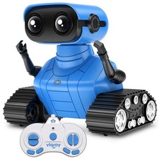 Remote Control Robot Toys, 2.4GHz RC Robots LED Eyes for Kids with Flexible Head