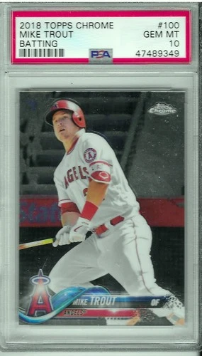 2018 Topps Chrome - Mike Trout #100 PSA 10