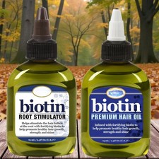 Biotin Pro-Growth Hair Oil Set, Premium Root Stimulator & Hair Growth Treatment
