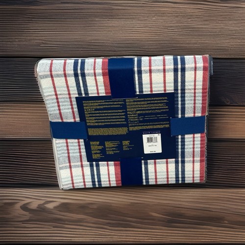Polo Bear Blanket NWT Ralph Lauren Fisherman 100% Cotton Throw Fishing Outdoors - Picture 5 of 6
