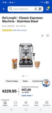 delonghi classic espresso machine  grinder
