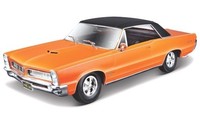 Maisto MAI31885ORANGE - 1/18 - Pontiac Gto, Orange/Schwarz, 1965 - Neu
