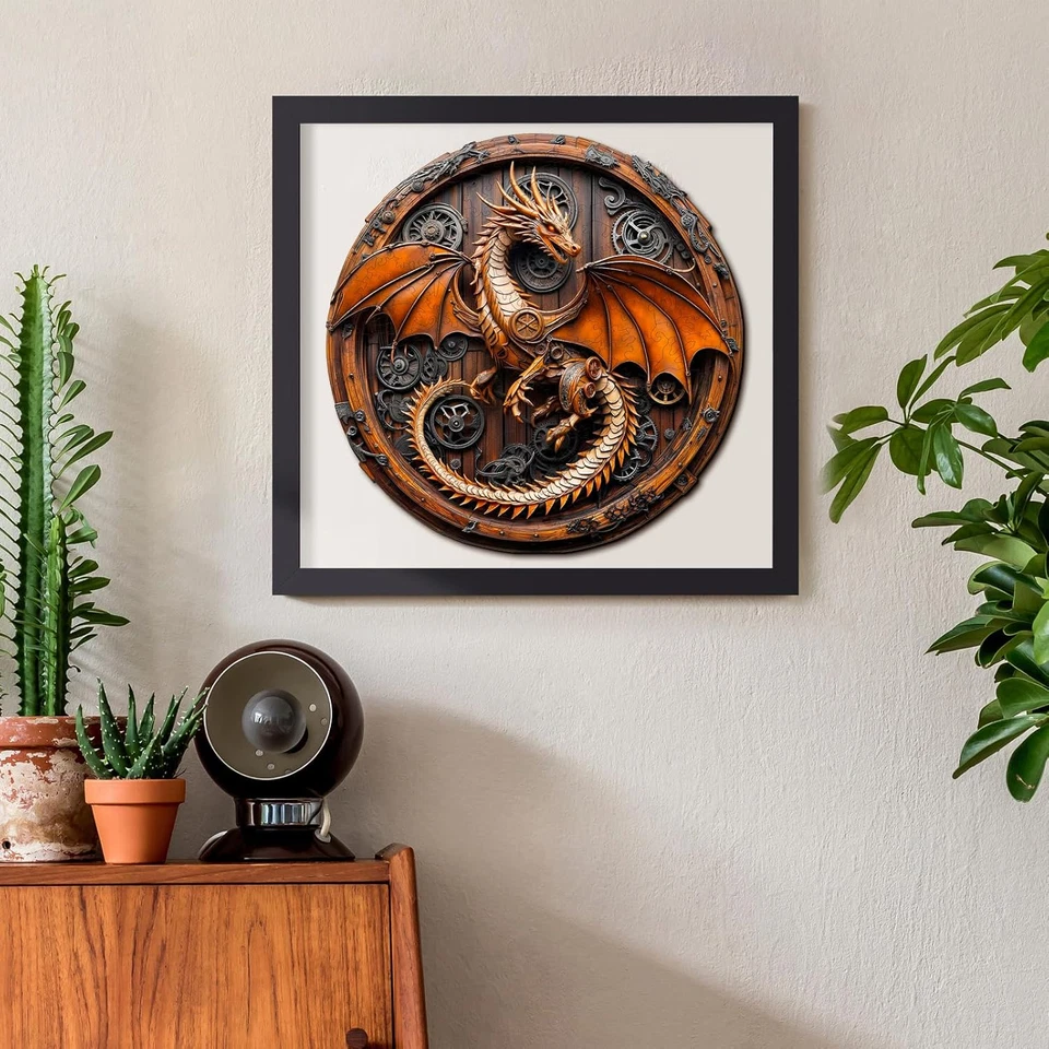 KAAYEE Rompecabezas de Madera para Adultos, Visión 3D Mecánica Dragón Rompecabezas de Madera Foto 2 de 4