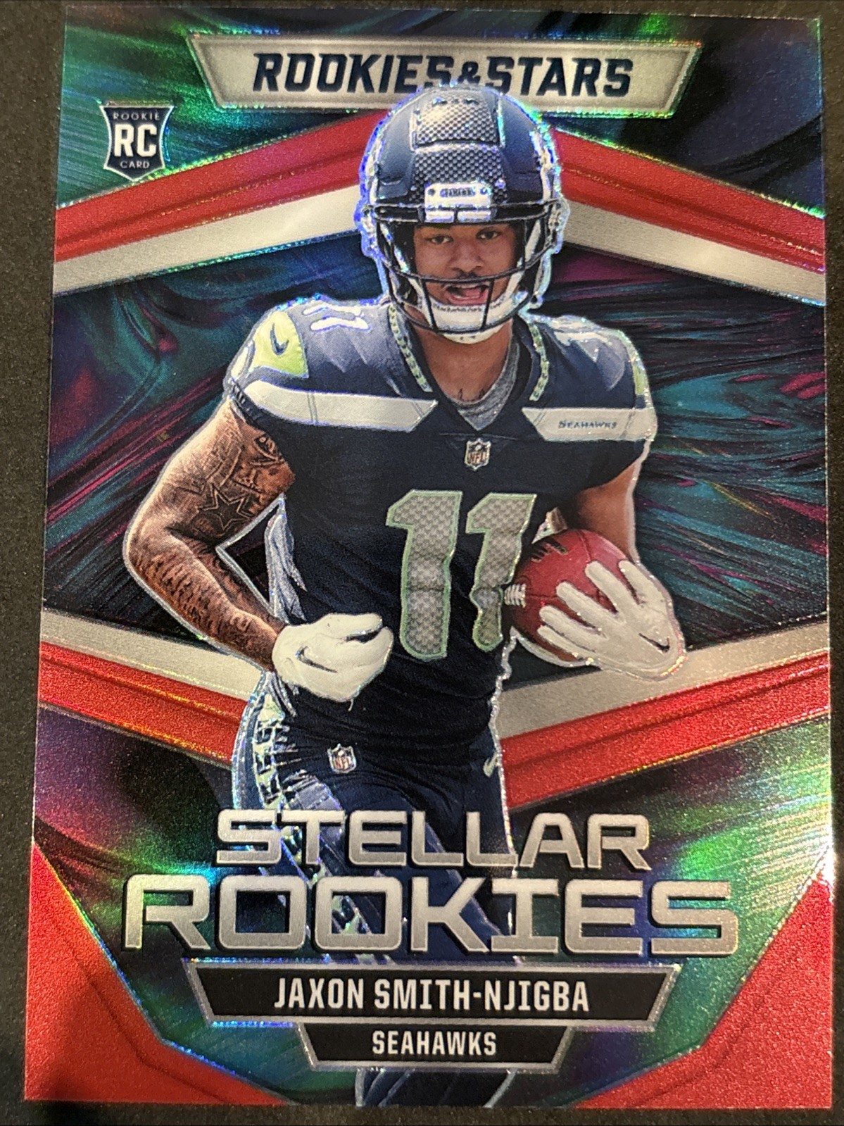 2023 Rookies & Stars - Stellar Rookies Jaxon Smith-Njigba #SR-9 Red Prizm /99