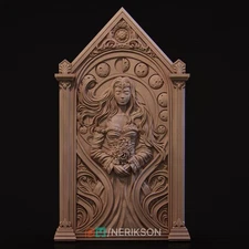 Sleeping Princess Bas-Relief | 3D Printed Figure | DnD | Wargaming | Art Piece