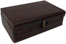 Alter Blechkoffer, antiker Metallkoffer - Modell 8 - 22*62*40 cm
