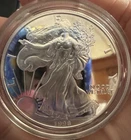 1998-P American Silver Eagle PROOF-63- 1 Oz Silver - Coin & Box- NO COA