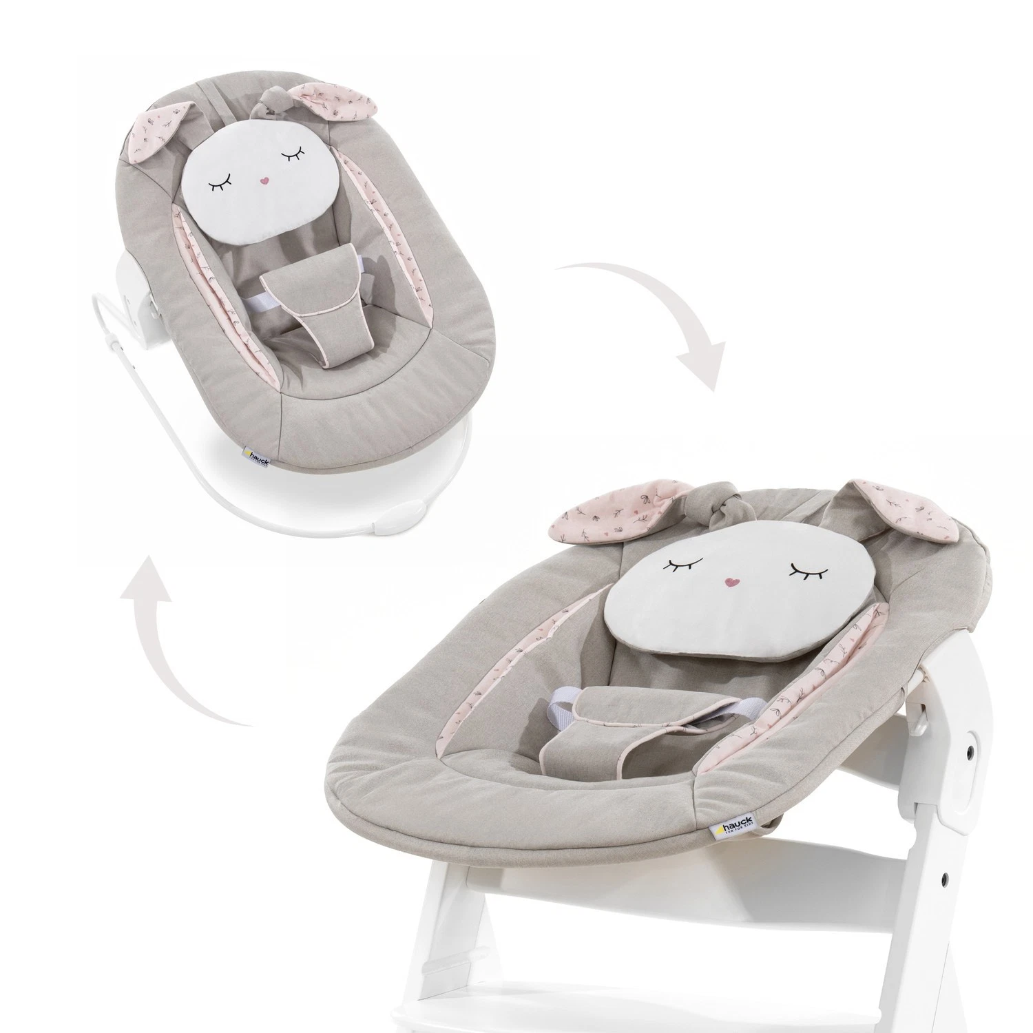 hauck Alpha Bouncer 2 in 1, Beige Bloom - Baby Seat for Alpha+ Wooden Highchair
Opens in a new windo