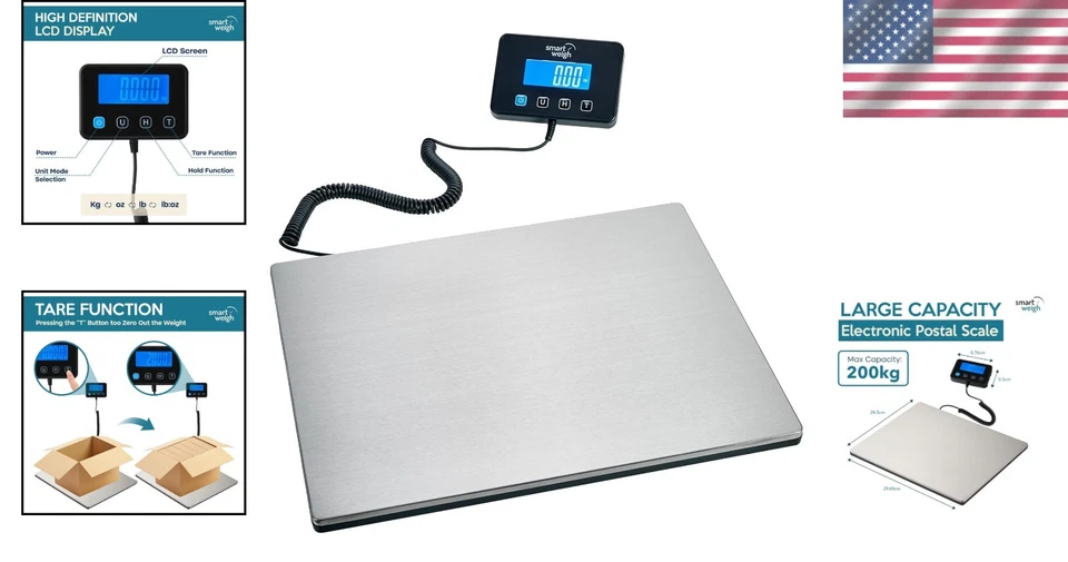 Heavy Duty Postal Scale with Wide Stainless Steel Platform - Image 2 of 4