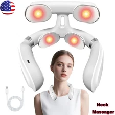 Neck Massager with Heat Electric Massager for Neck Shoulder Pain Relief R9N6