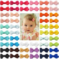 CELLOT Baby Hair Clips 50PCS Bows Alligator Clips 25 Colors
