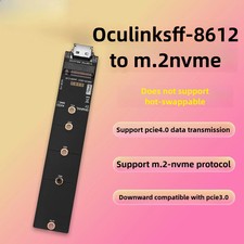 PCIE4.0 Oculink SFF8612 To M.2-M Key Adapter Oculink External M.2 Adapter Board
