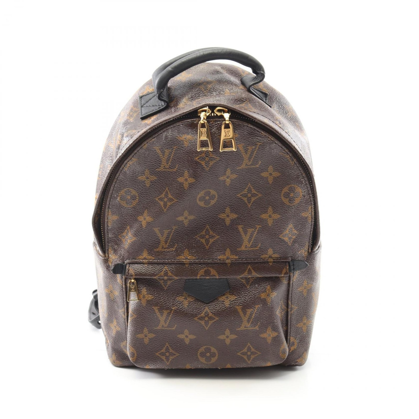 LOUIS VUITTON Palm Springs BackpackPM M44871 Monogram canvas Brown Black Used LV