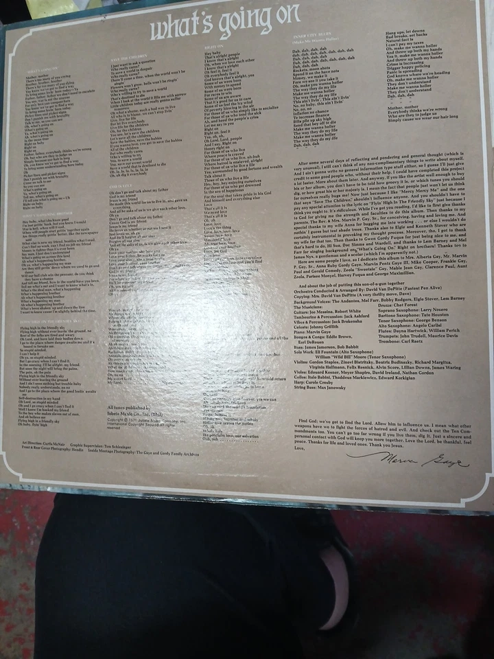 Marvin Gaye What’s Going On 1971 1st Pressing TAMLA T-310 Gatefold Superior — 第 4/4 张图片