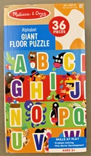 Melissa & Doug Giant Alphabet Floor Puzzle 36 pcs 34"x22.7" Ages 3+ NEW