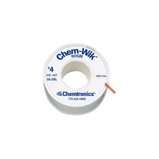 CHEMTRONICS 10-25L CHEMTRONICS No.4 Desoldering Wick 24JY81