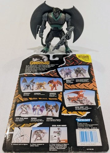Vintage 1995 Disney Gargoyles Steel Clan Robot 5" Figure Complete Kenner