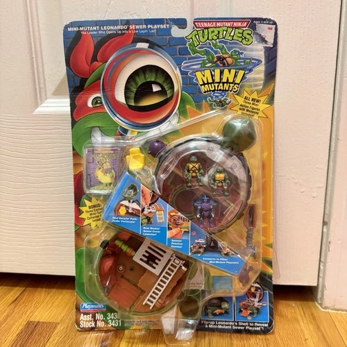 Sealed TMNT Mini Mutant Leonardo Sewer Playset New In Box Vintage 1994 Playmates