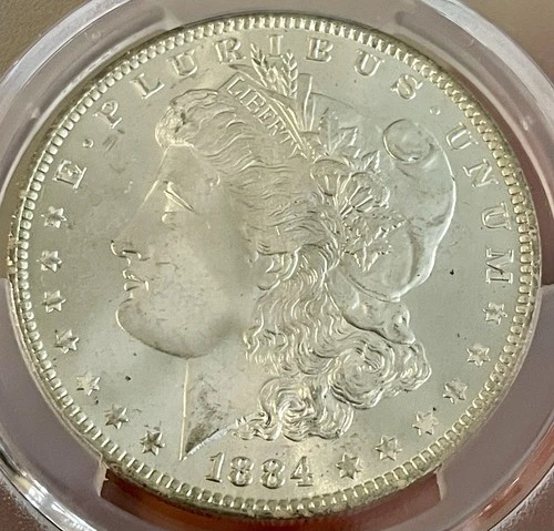 🔥 1884-O Morgan Dollar — PCGS MS65+ — Premium, Cartwheel Reflective Gem 🔥