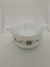 Vintage Pyrex Town & Country Brown Hex 473 Casserole Dish w/Lid (1 Quart)