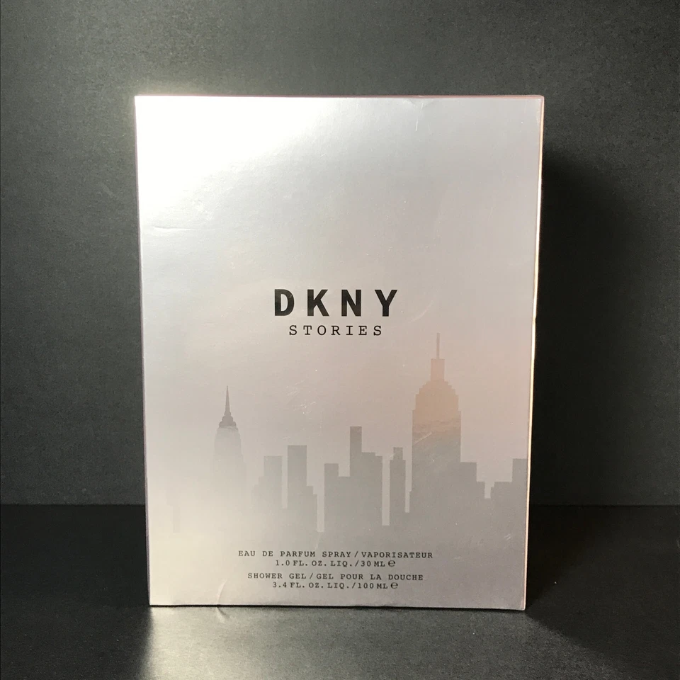 Juego de regalo de 2 piezas DKNY STORIES de DONNA KARAN 1,0 OZ EAU DE PARFUM SPRAY Y GEL DE DUCHA DE 3,4 OZ NUEVO EN CAJA Foto 2 de 4