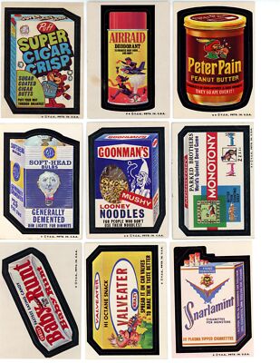 1974 Topps Wacky Packages 6th Series Complete Set w/ Checklists VG