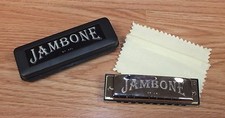Genuine Jambone by AXL Harmonica in the Key of "C" With Case READ