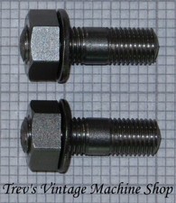 BSA A7/A10 iron head carburetor studs & nuts, stainless steel BSCy IS10A