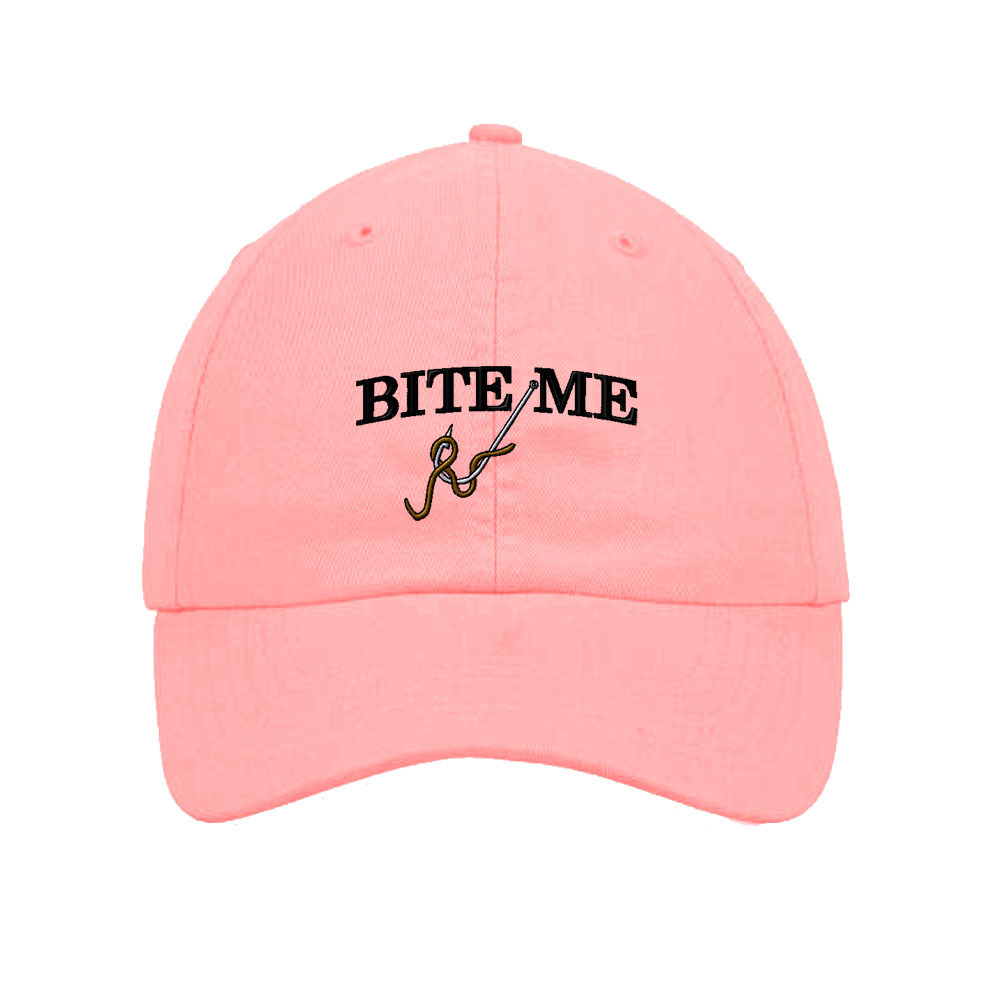 Bite Me Embroidered SOFT Unstructured Adjustable Hat Cap | eBay
