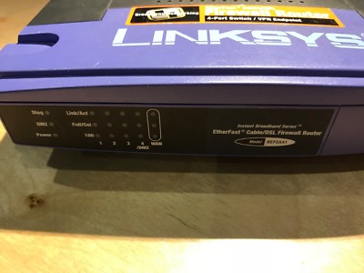 Linksys BEFSX41 EtherFast Cable DSL Firewall Router with 4-Port 10-100 ...