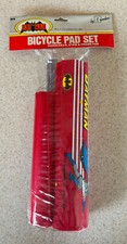 BATMAN BICYCLE PAD SET (1982 Randor Toys) -- Red -- Vintage Sealed