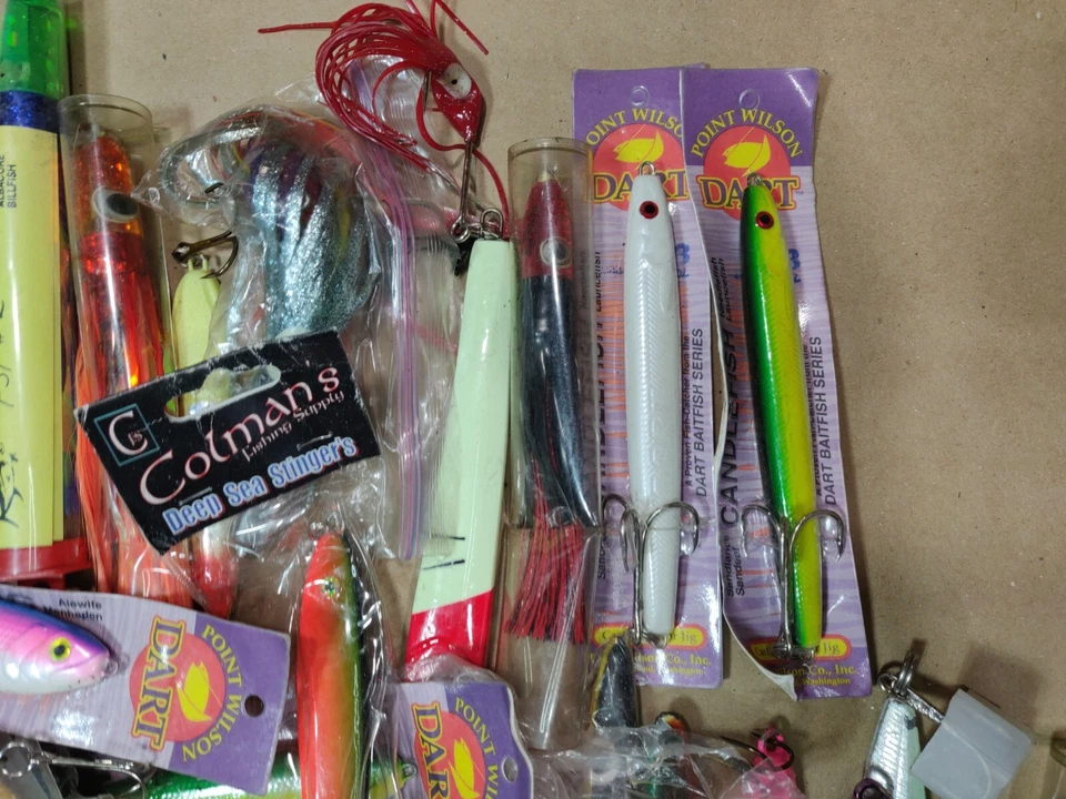 Lot Of 80 Salt Water Fishing Lure, New & Used Used, Point Wilson, King's, etc - Image 2 of 4