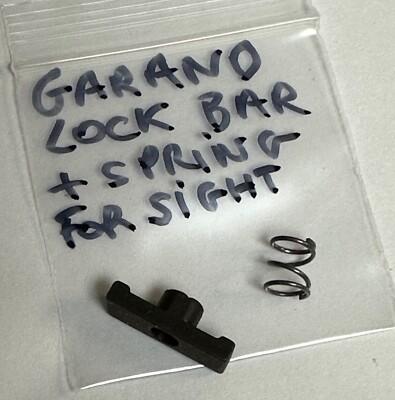 M1 GARAND EARLY WINDAGE KNOB LOCK BAR WITH SPRING.
