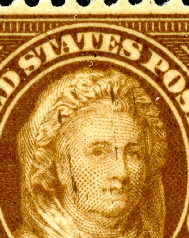 EFO 636 MARTHA'S "CHEEK AND FOREHEAD WOUNDS" FROM BROWN INK BUILDUP - Image 2 of 3