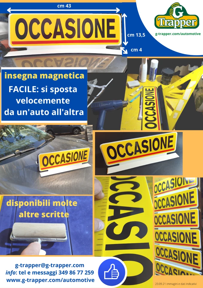 Set di 5 Cartelli Magnetici per Auto – Originali, Visibili ed Edizione Limitata - Immagine 2 di 2