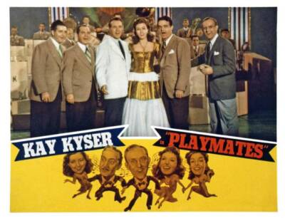 Playmates Lobby Card Harry Babbitt Ginny Simms Kay Kyser 1941 Old Movie Photo
