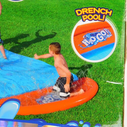 Alfombra de pulverización de agua Blobzter H2GO tobogán salto salpicaduras 15' de largo piscina empapada edad 3+ - Imagen 9 de 10