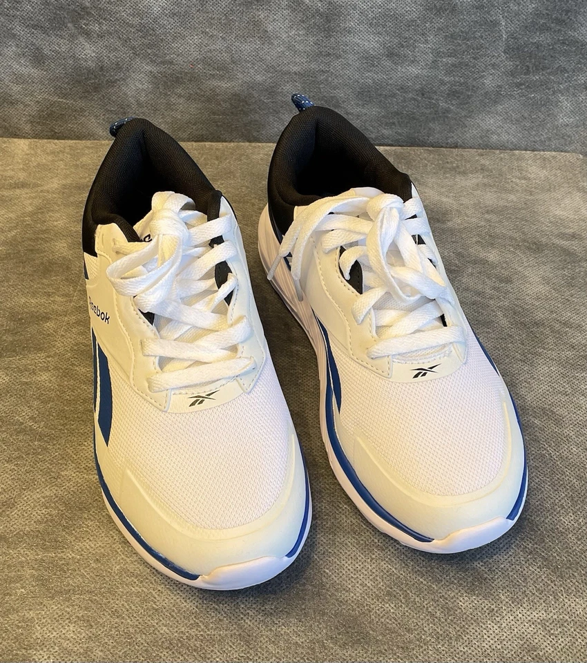 NWOT Reebok Kids Boys Size US 5 Sneakers Shoes White Blue Black New! - Image 3 of 4