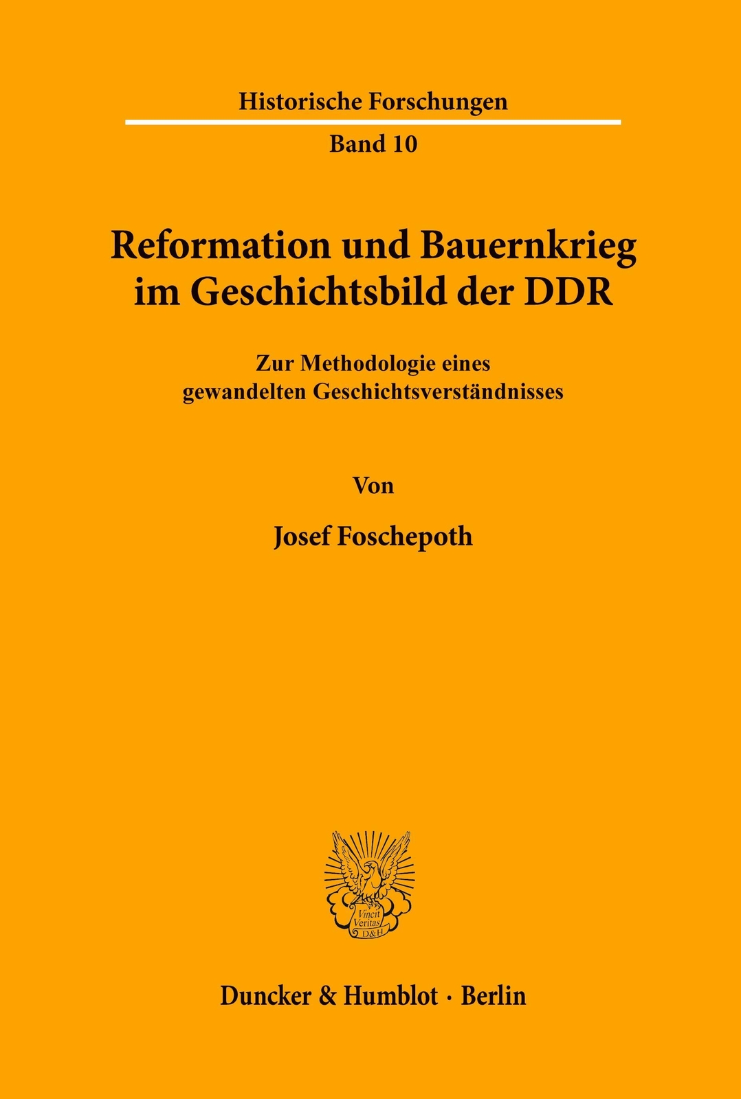 Thumbnail - Reformation Und Bauernkrieg Geschichtsbild Der Ddr. Josef Foschepoth